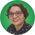 IMAGEM COM A FOTO DA LAURA OLIVEIRA, ASSISTENTE SOCIAL,DIRETORA DO DAE